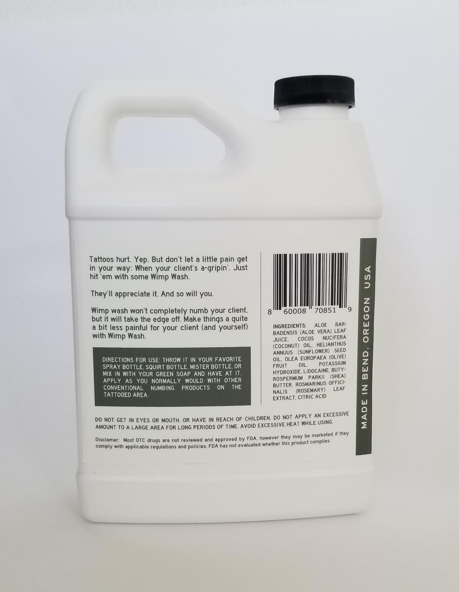 Wimp Wash numbing solution