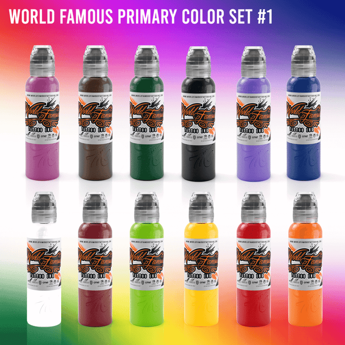 World Famous 12 Color Primary  Ink Set - #1