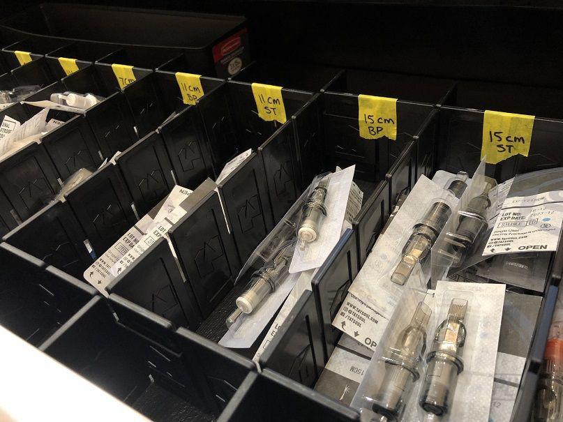 Method Divider for Tattoo Studio Drawers