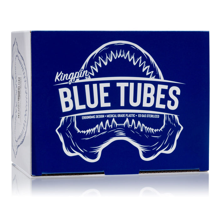 Kingpin 1" Blue Tubes - Soft Grip Disposable Liner Tubes