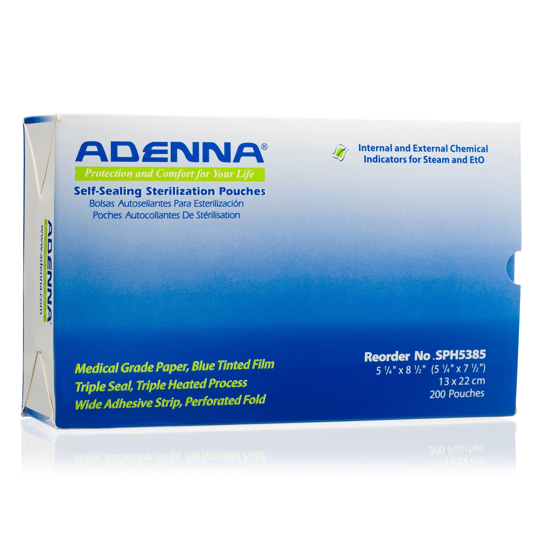 Sterilization Pouches 5.25 x 8.5 (5.25 x 7.5)